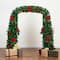 8ft. Pre-Lit Pine Artificial Christmas Tree Archway, Warm White LED Lights